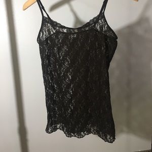 Dark Brown Lace Camisole